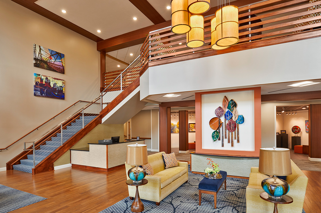 Refreshed open concept room designed for Senior Living