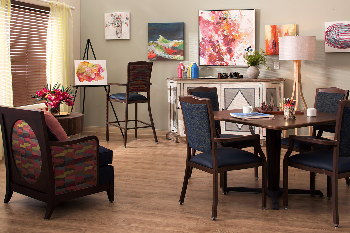 Art room for senior living
