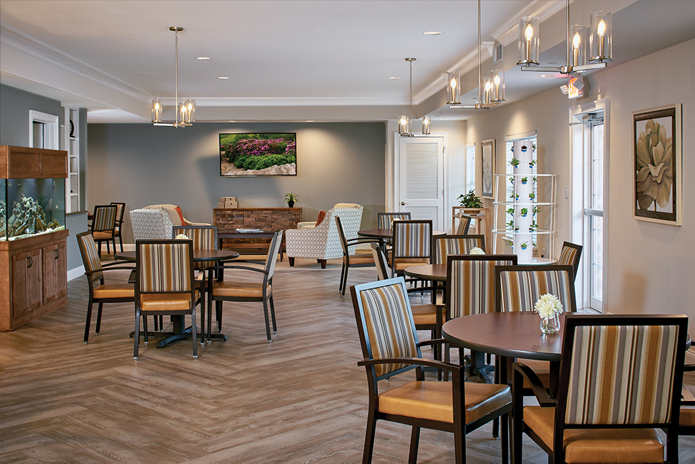 Dining area at Woodcrest at Blakeford