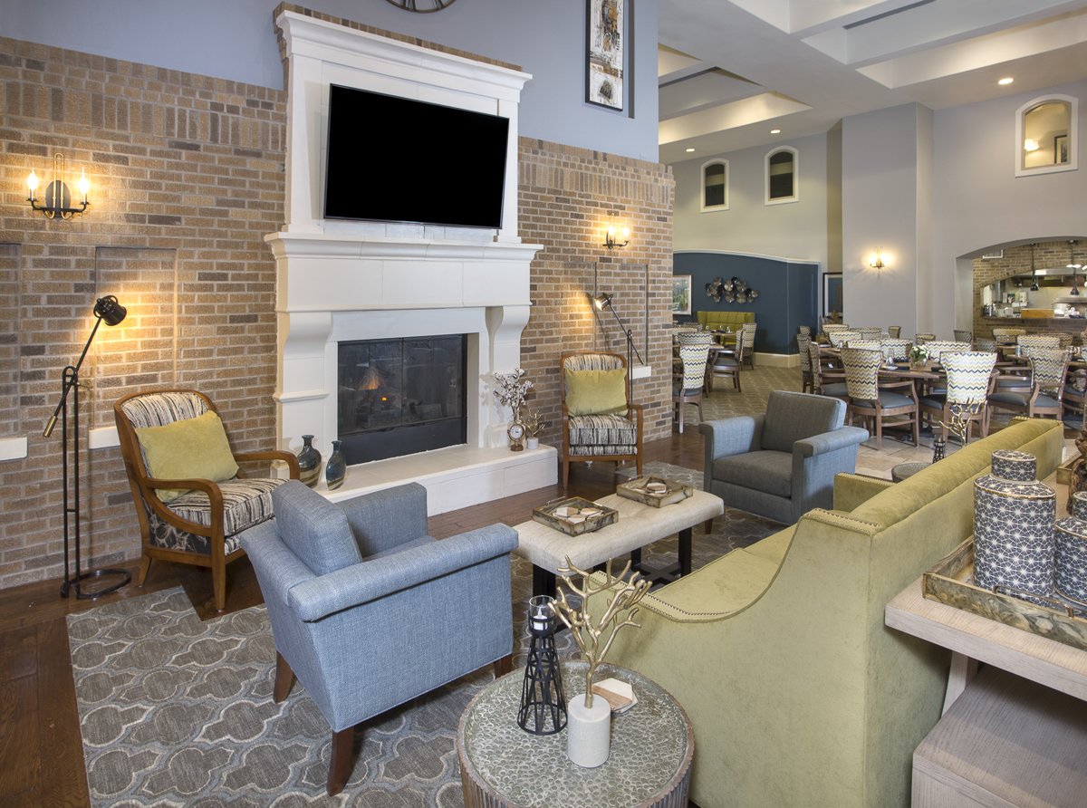 Living room area at Woodcrest at Blakeford
