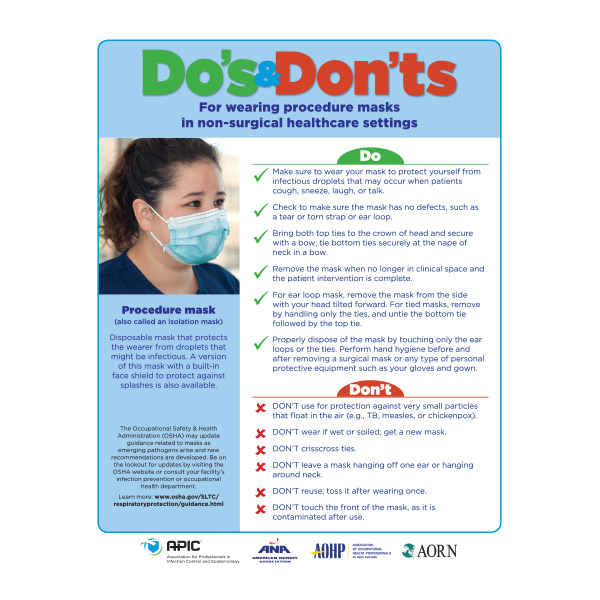 APIC Do's and Don'ts of Masks