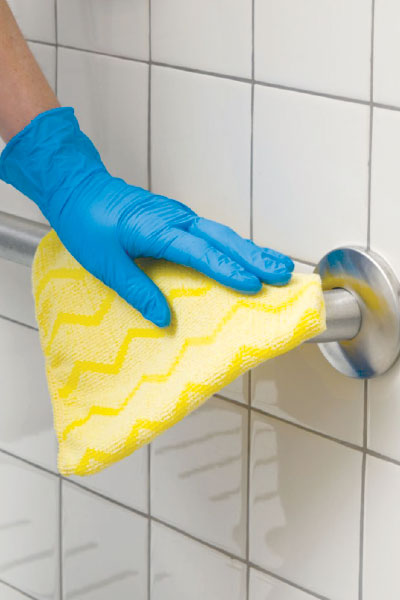 infection-prevention-disinfect Disinfecting handrails and nonporous surfaces