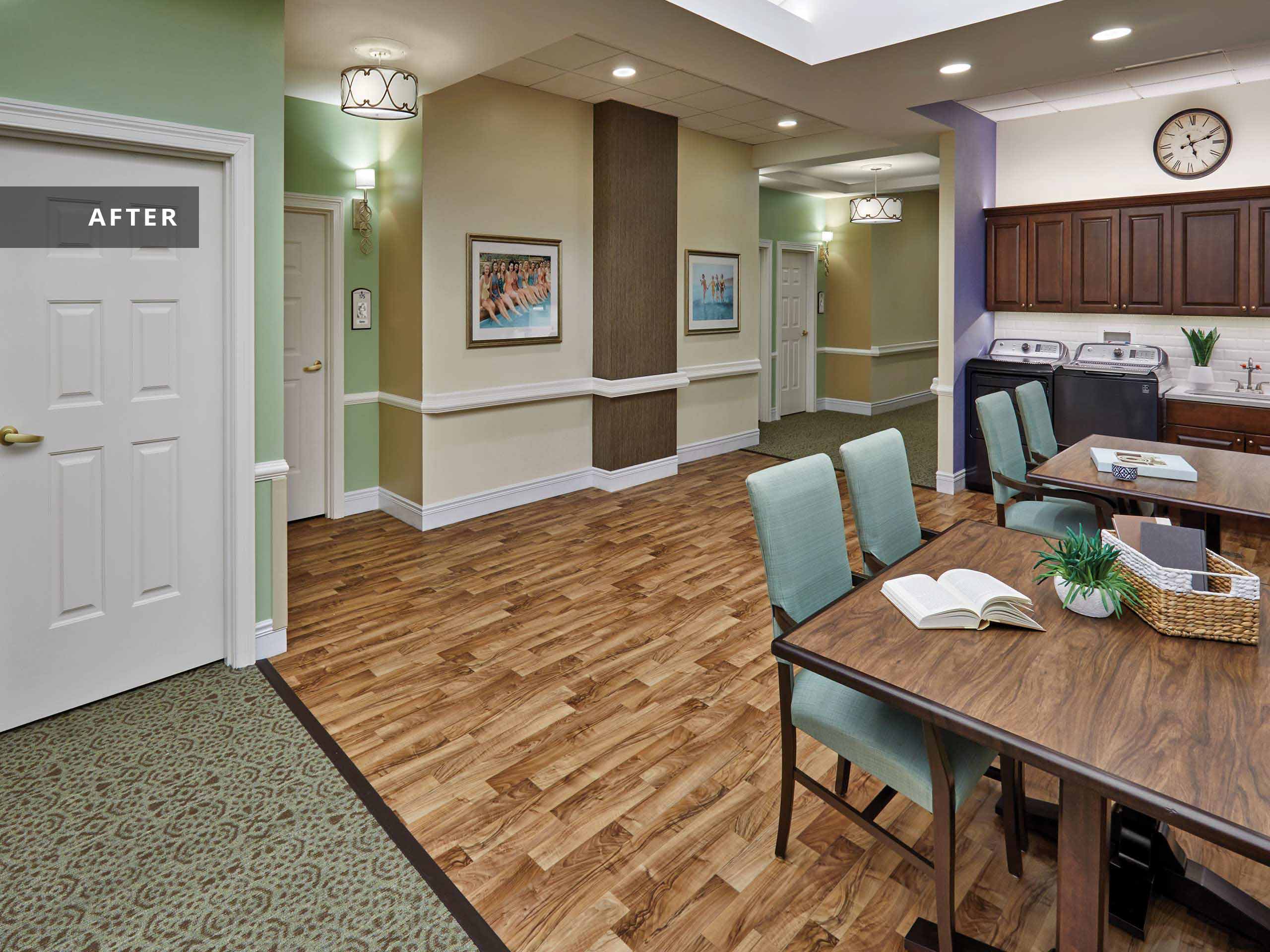 Living room area at Woodcrest at Blakeford