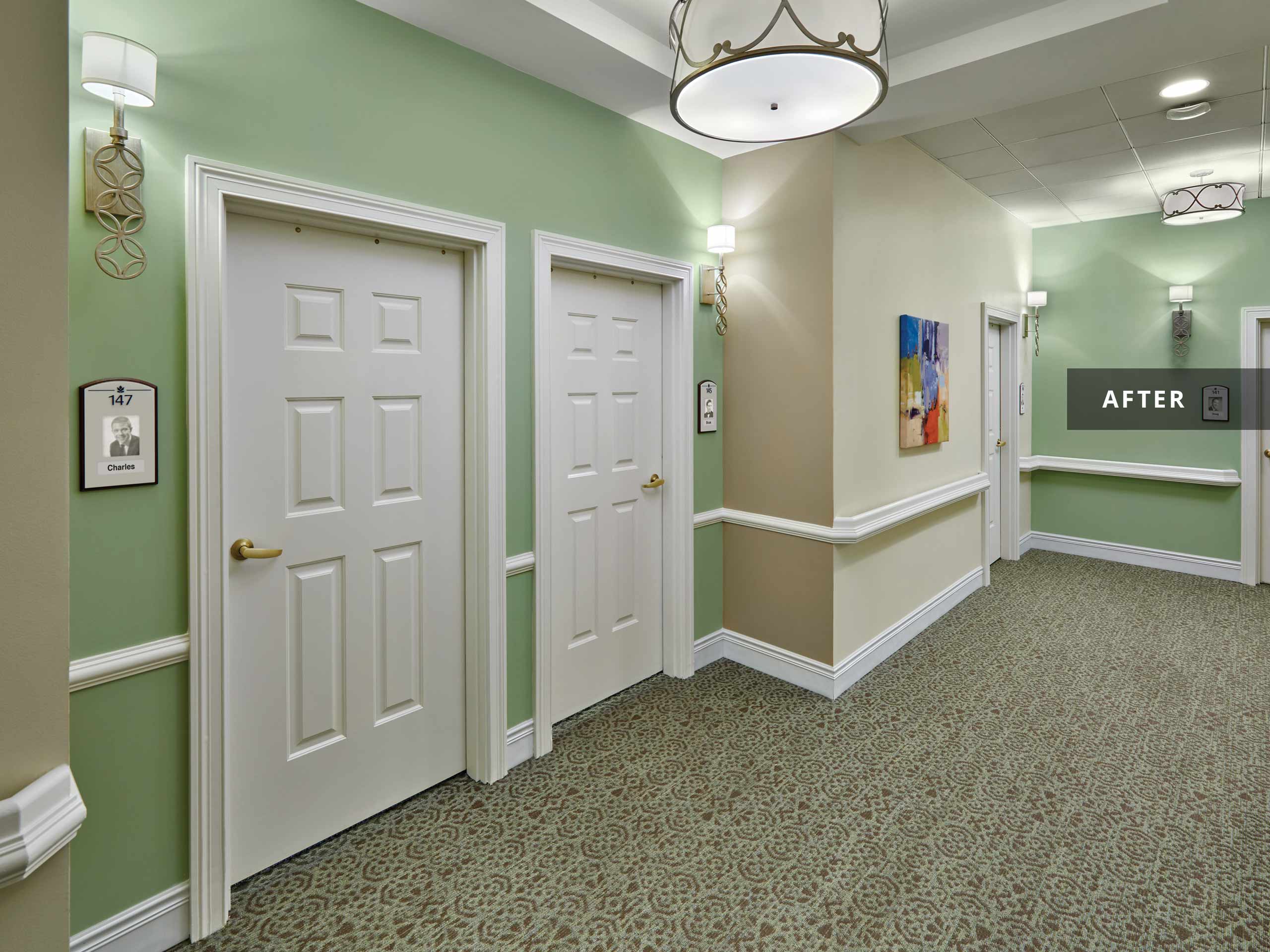 Living room area at Woodcrest at Blakeford