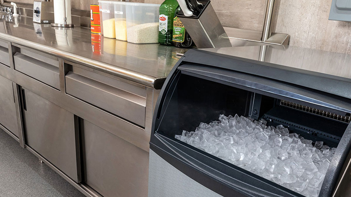 Countertop Nugget Ice Maker, Compact Ice Making Machine w Auto-Cleaning  Function