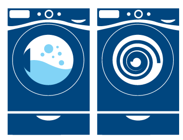 cleaning washer and dryer icon