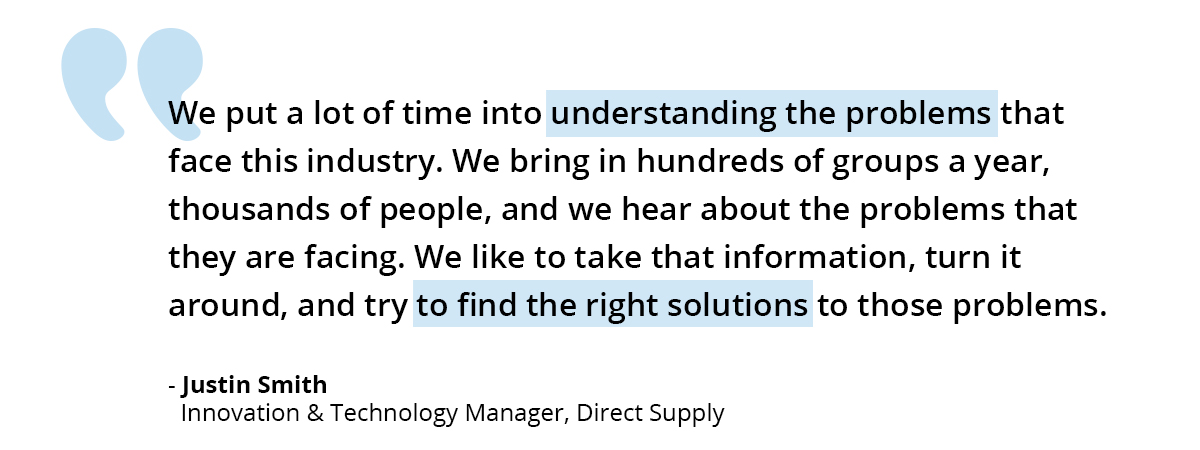 Justin Smith Direct Supply Technology Quote
