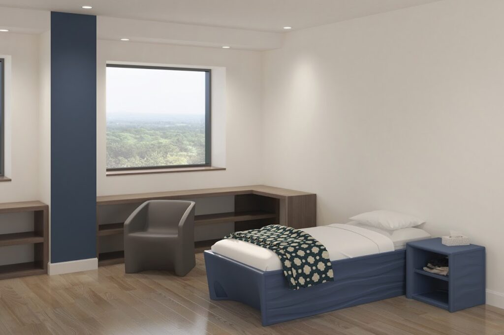 Behavioral Health patient room v3 behavioral health patient room design