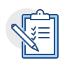 icon of a checklist on a clipboard