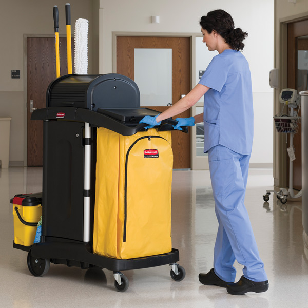 Cleaning Cart outside a Patient Room