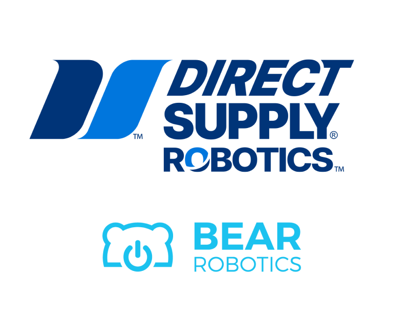 Direct Supply Robotics and Bear Robotics Logos