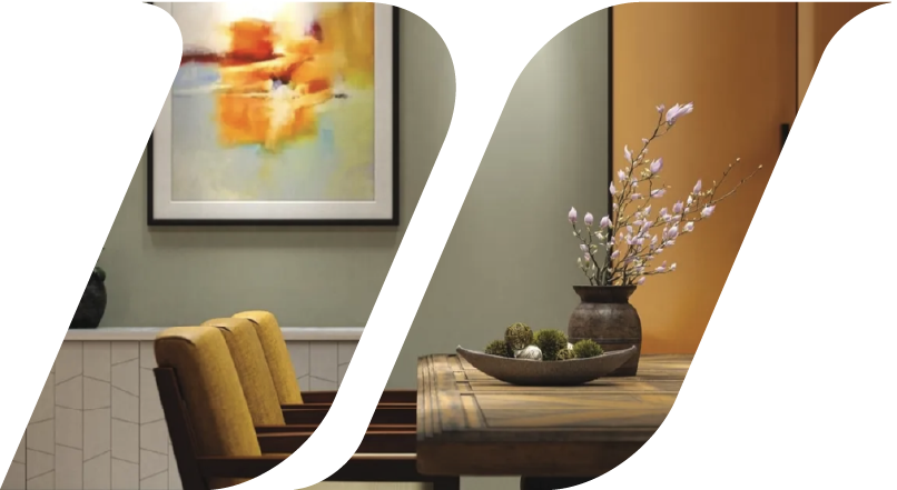 trendy dining area